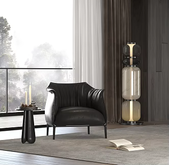 Modern single sofa 3d model