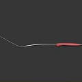 Stainless Steel Slotted Spatula With Red Handle For Kitchen Cooking Utensil