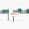 Highway Traffic Signs Featuring Directional Arrows Ring St Cascade Dr And Speed Limit 55 MPH