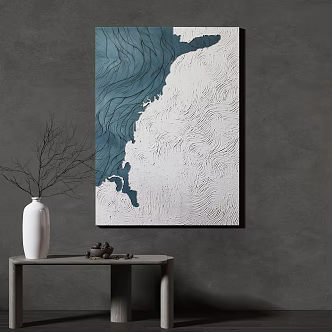 modern decorative painting 3d model