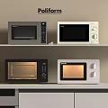 Poliform Kitchen Appliances Modern Microwaves On Shelves With Different Designs