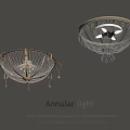 Elegant Annular Light Crystal Chandelier Design For Home Ceiling Lighting