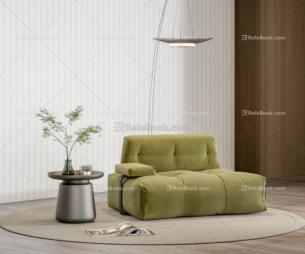 Modern single sofa 3d model