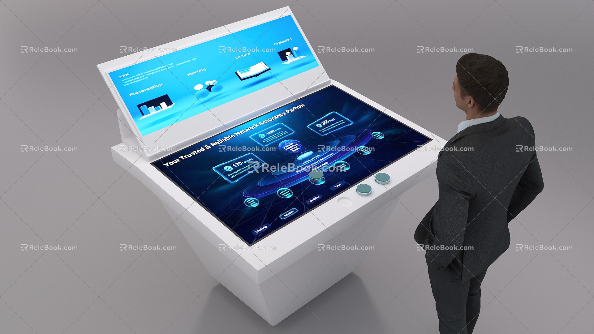 Science and Technology Exhibition Hall Multimedia Design Screen Exhibition Item 3d US Chen Intelligent Sand Plate 3d model