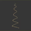 Modern Snake Bone Snake Skeleton 3d model