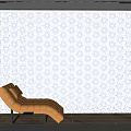 Modern background wall profiled background wall 3d model