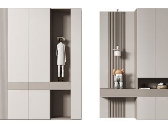 Modern Entrance Cabinet Entrance Shoe Cabinet 3d model