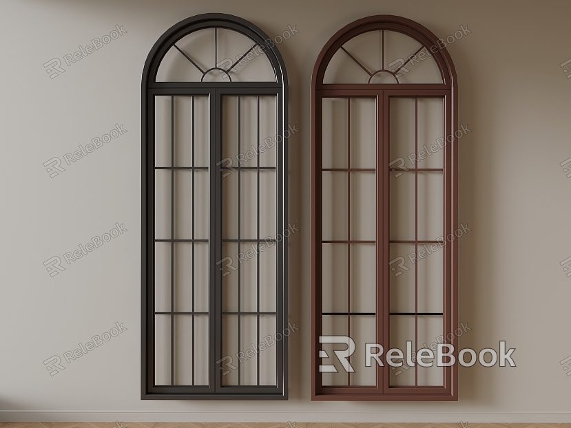 French arched windows model