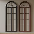 French arched windows 3d model