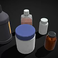 Labeled Medical Device Bottles For Laboratory Protection With Safety Seals And Scientific Labels