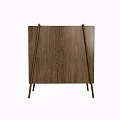 Natural Oak Wood Entryway Console Cabinet With Modern Simple Design And Functional Storage