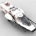 LEGO toy blocks futuristic chariot sci-fi chariot 3d model