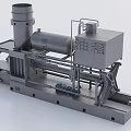 Industrial Machinery Equipment With Oil Tank Metal Structure And Pipeline System