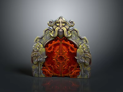 Science Fiction Door Steel Door Science Fiction Door Science Fiction Entrance Door Science Fiction Entrance Future Door Security Door Password Door 3d model