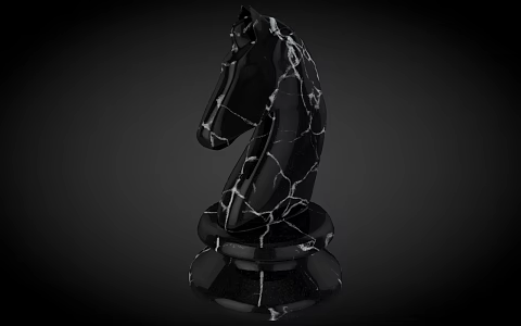 Modern chess pieces 3d model