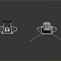 Modern Spaceship Spacecraft 3d model