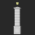 Various Architectural Columns With Classical Modern Designs And Decorative Details