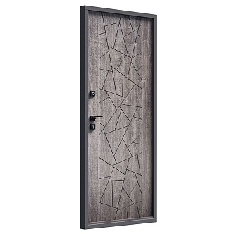 esmer modern single door 18 3d model