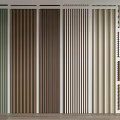 Decorative Wall Panels with Various Colors and Different Textures for Interior Design 3d model