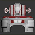 Turret Turntable Railgun Sci-fi Tower Defense Game Tower Defense Sci-fi Turret Game Turret Game Battery 3d model