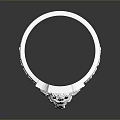 Silver Lion Head Designed Ring As Men's Fashion Accessory With Intricate Patterns