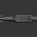 Gray Military Submarine 3D Model With Detailed Conning Tower And Hull Design