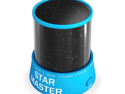 Star Master Table Lamp With Blue Base Star Projection And Month Indicators 3d model
