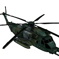 helicopter gunship transport helicopter 3d model