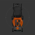 AL KO Push Type Lawn Mower With Orange Gray Design For Agricultural Use