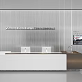 Technology minimalist background wall 3d model