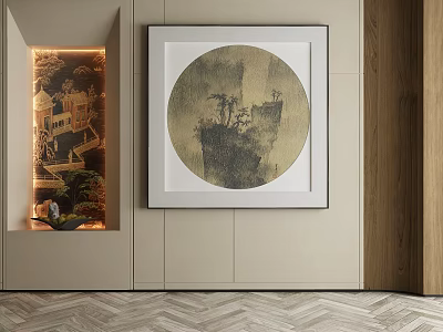 New Chinese Decorative Painting 3d model