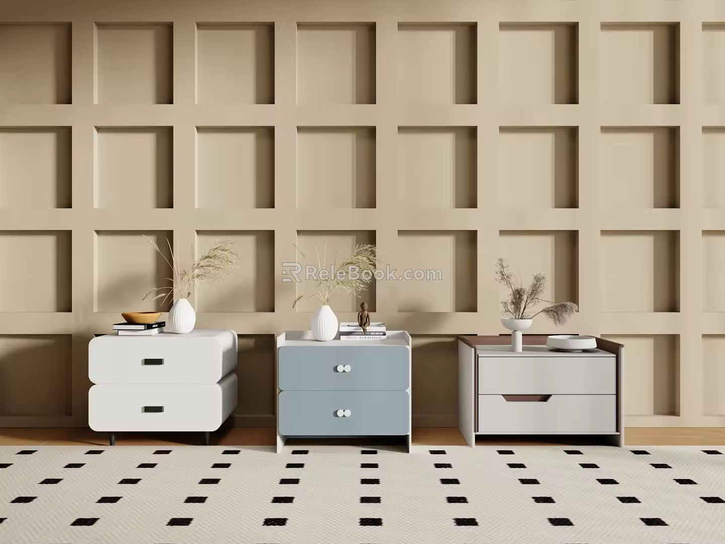 Bedside table 3d model
