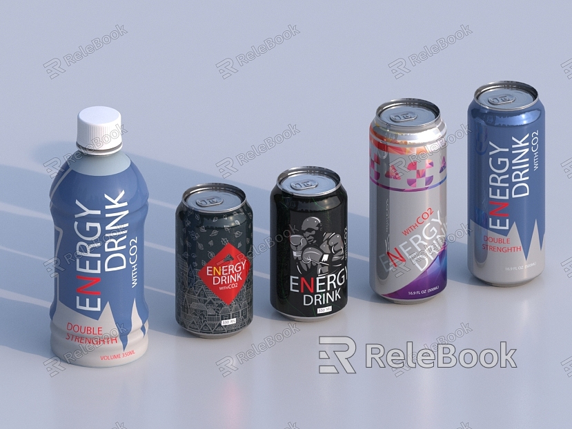 Beverages Energy Drinks Energy Drinks Canned Drinks model