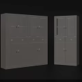 Modern White Bookcase Design With Glass Doors Drawers And Storage Cabinets