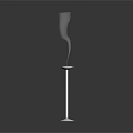Modern Silver Metal Incense Burner With Spiral Base And Rising Smoke