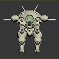 Modern Mech Warrior Mech Soldier Machine Battleguard Mechanical Battleguard 3d model