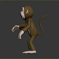 Monkey Cartoon Monkey Anime Monkey Stylized Monkey Fantasy Style Monkey Toy 3d model