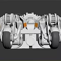 Car Advanced Mechanical Suspension System With Metal Components And 3D Model Design 3d model