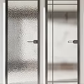 Stylish Interior Swing Doors Featuring Wooden Clear Glass Textured Glass And Vertical Divider Designs