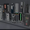 Public Charging Stations For Electric Vehicles With Modern Design And Various Types