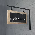 Wooden Hanging Signboard Design With Various Text For Commercial And Interior Walls