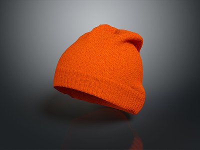 Modern Hat Line Hat Knitted Hat Warm Hat Student Hat 3d model