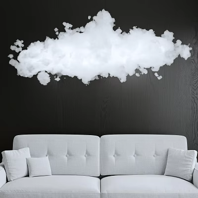 Modern Cloud Chandelier 3d model Modern Cloud Chandelier 3d model