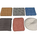 Assorted Colorful Cushions For Home Decor With Textured Patterns And Shapes