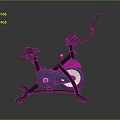 Blue Stationary Exercise Bike With Modern Design For Home Gym Workouts