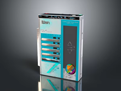 Modern Digital Device With Blue White Color Screen Control Buttons And Modern Design 3d model