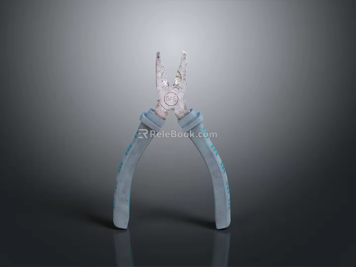 Pipe pliers vise bench vise wrench tool hardware tool processing tool furniture 3d model