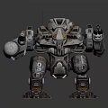 Modern Robot Mech Warrior Machine Battlearm Mechanical Battlearm Machine Warrior Fighting Robot Game Robot 3d model