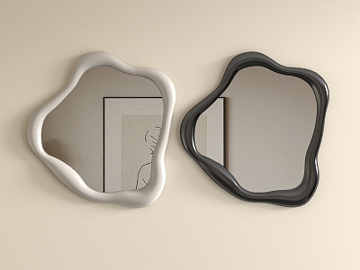 Modern Bathroom Mirror Decorative Mirror Cosmetic Mirror 3d model