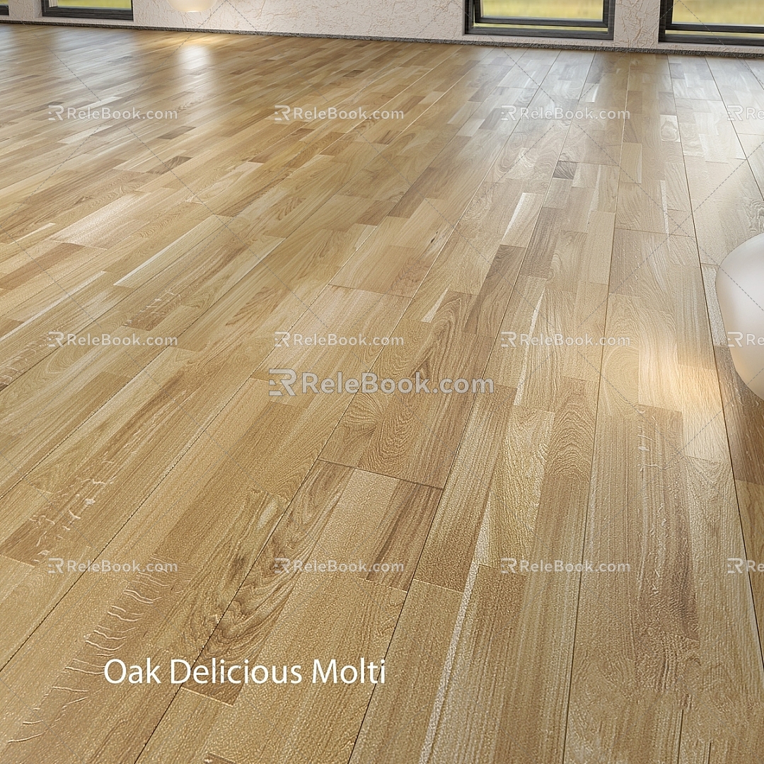 Modern Other Patchwork Flooring Oak Barlinek Delicious Oak Flooring 3d model